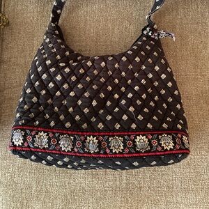 Vera Bradley Black and Red Hobo Bag